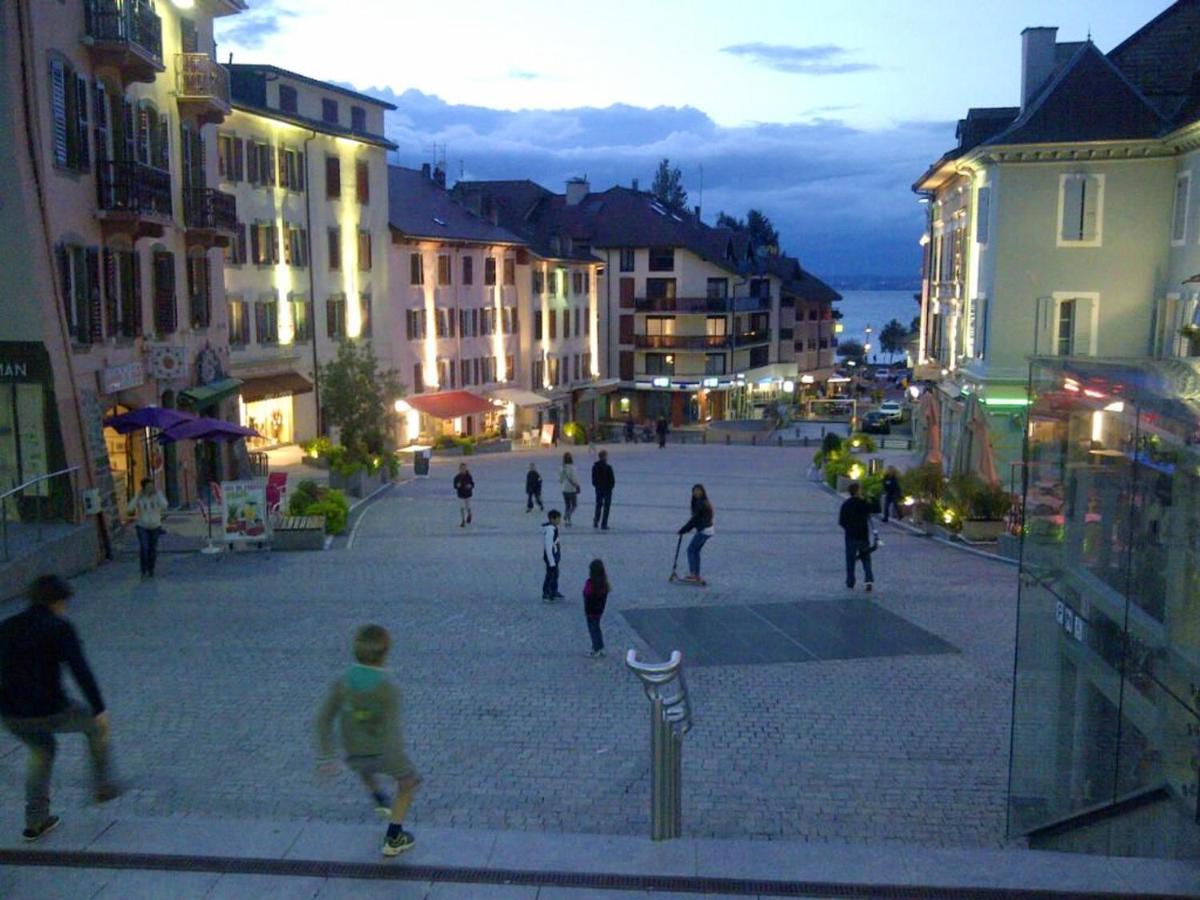 Appartement Confortable A Thollon-Les-Memises Avec Vue Luaran gambar